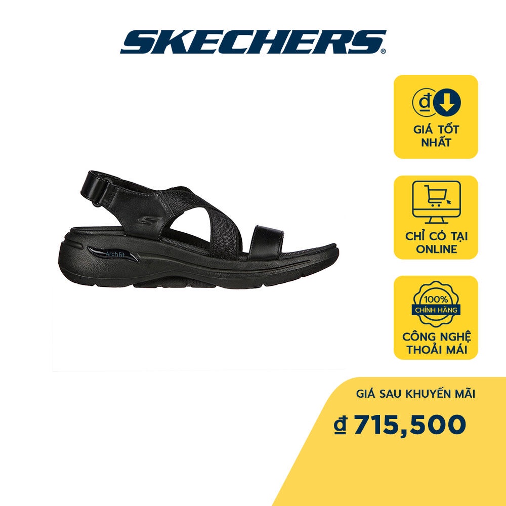 Skechers Nữ Xăng Đan On-The-GO GOWalk Arch Fit -140255-BBK