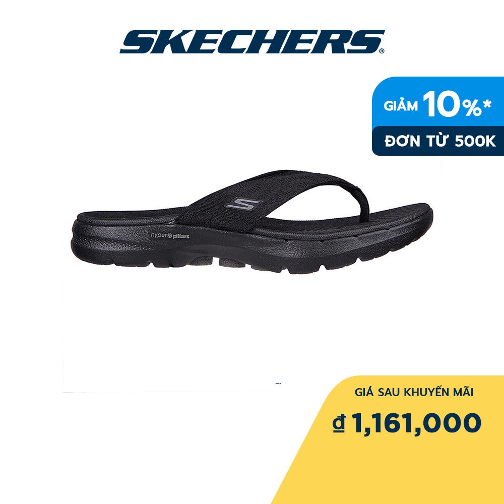 Skechers Nữ Dép Xỏ Ngón Thường Ngày, Đi Học, Đi Làm On-The-GO GOwalk 6 - 140600-BBK