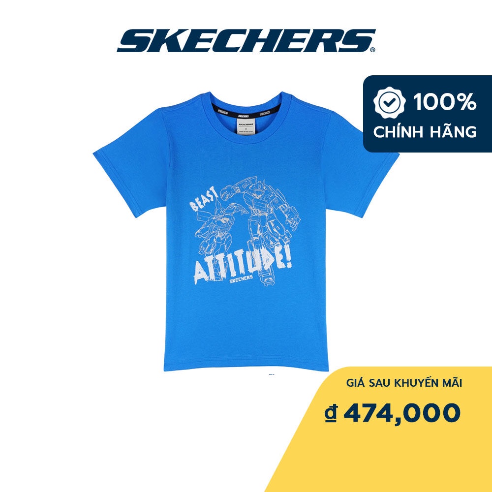 Skechers Trẻ Em Áo Thun Tay Ngắn Thường Ngày Transformers - SL223K243-SPSO