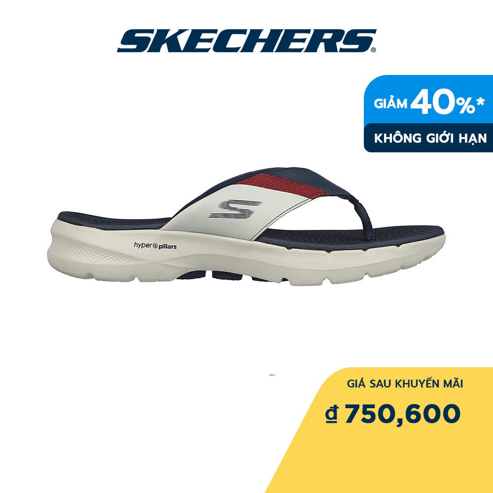 Skechers Nam Dép Xỏ Ngón Thường Ngày, Đi Học, Đi Làm On-The-GO GOwalk 6 - 894212-NVRD