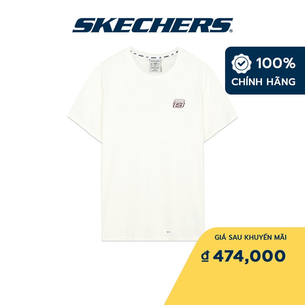 Skechers Unisex Áo Thun Tay Ngắn Tập Gym, Thường Ngày, Đi Học, Đi Làm - L222U097-0074