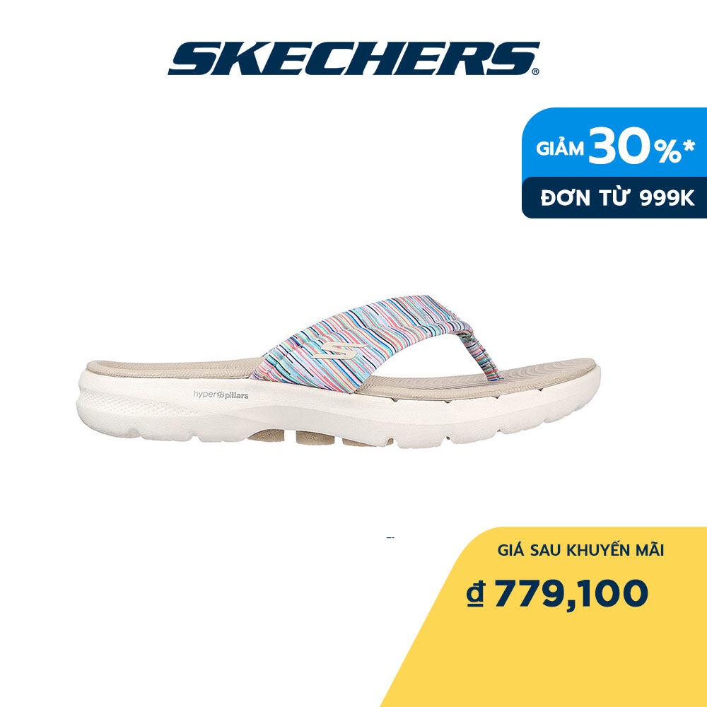 Skechers Nữ Dép Xỏ Ngón Đi Bộ On-The-GO GOwalk 6 Bright Daze Walking mashine washable - 141000-NTMT