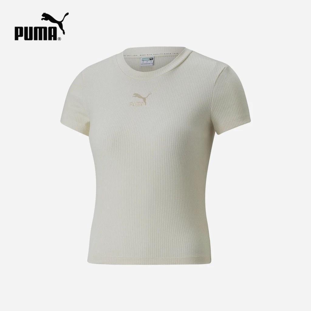 Áo thun thể thao nữ Puma Classics Ribbed Slim - 53568999