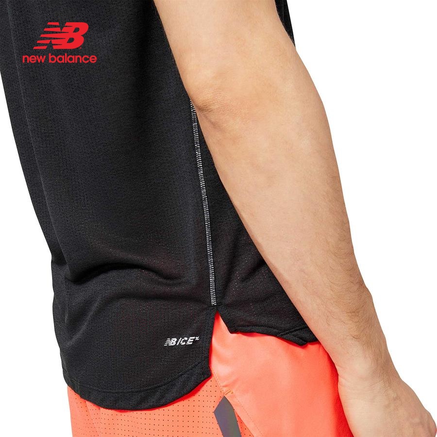 Áo thun thể thao nam New Balance RUNNING T-SHIRT M TRUE RED - AMT21277TRD