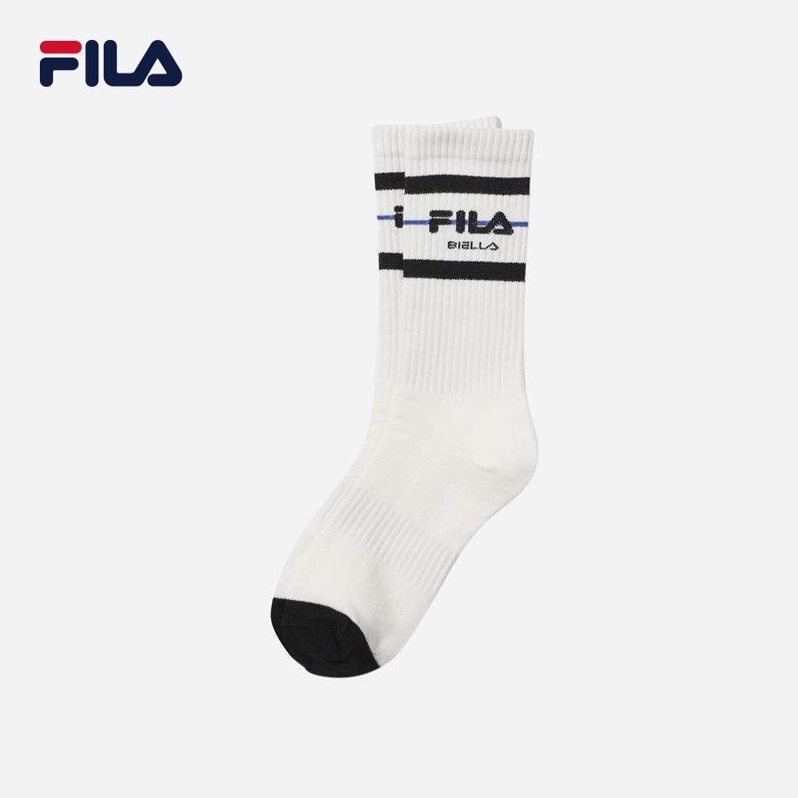 Vớ thể thao unisex Fila Logo - FS3SCE5351X-OWH