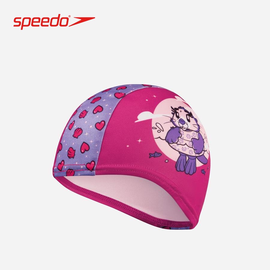 Mũ bơi trẻ em Speedo Printed Polyester - 8-1224114676