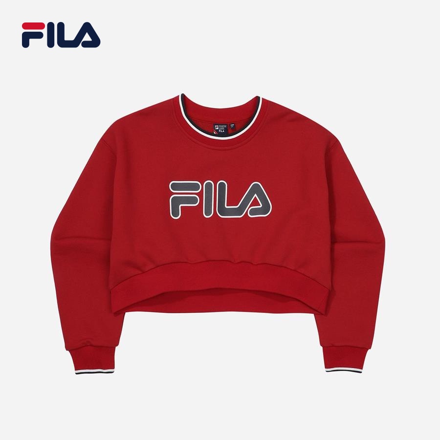 Áo nỉ thời trang nữ Fila Hailey Bieber Logo - FS2POF1H52F-HRD