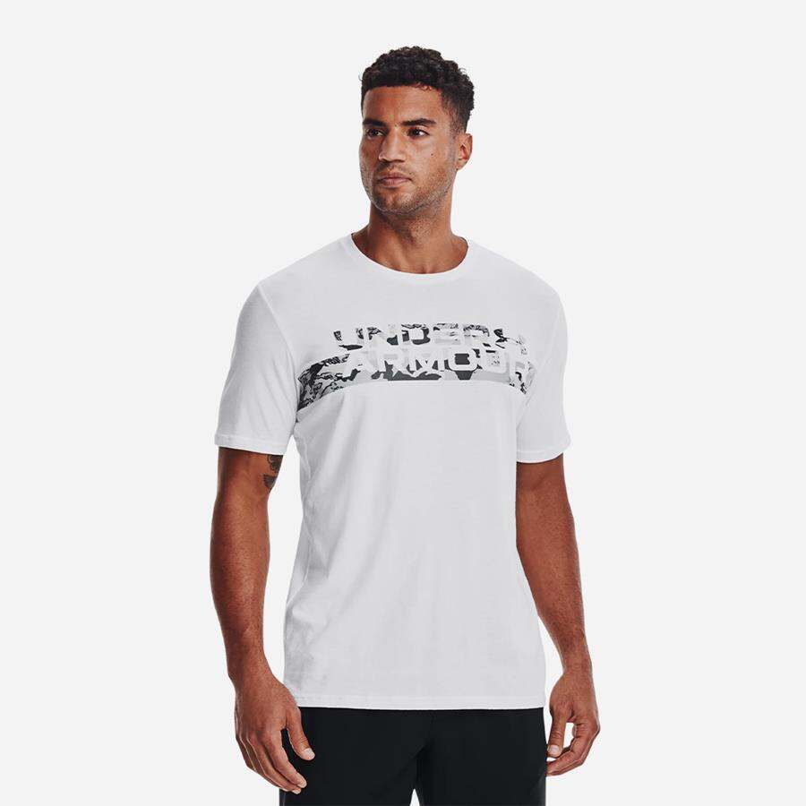 Áo tay ngắn thể thao nam Under Armour Camo Chest Stripe - 1370519-100