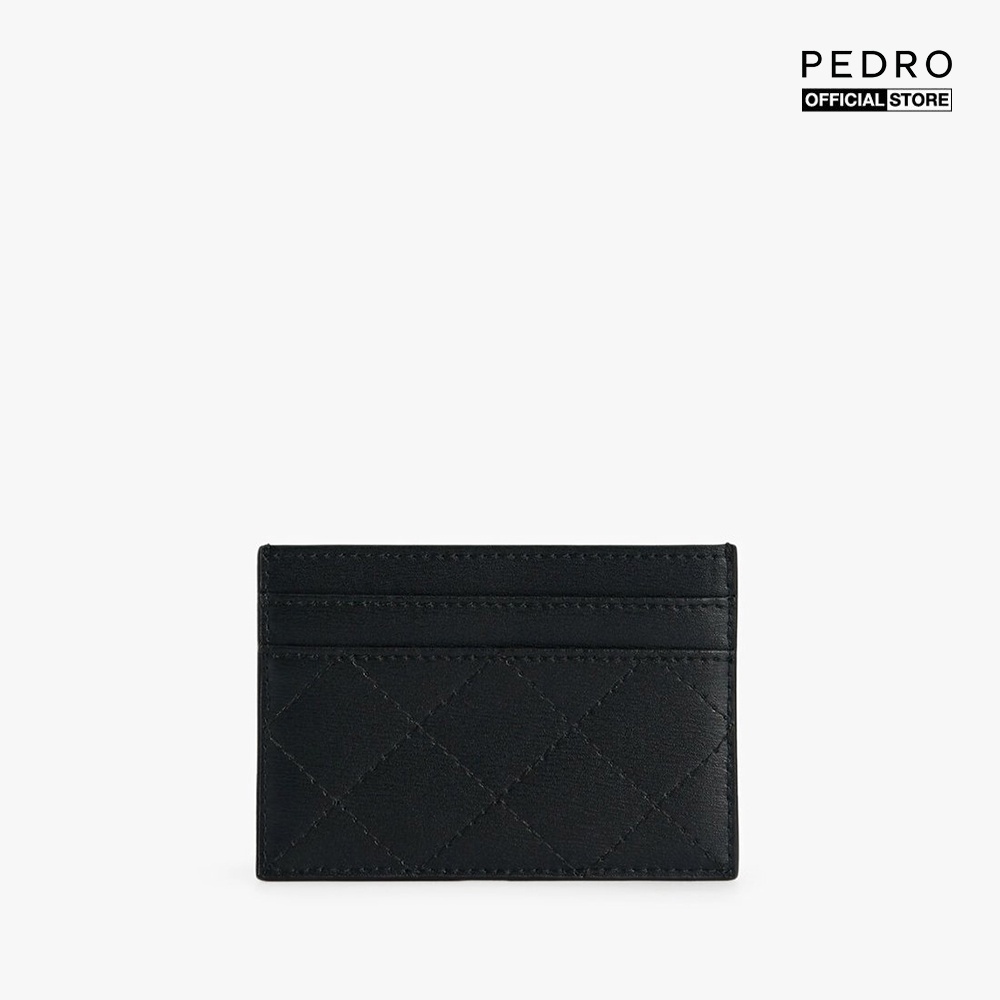 PEDRO - Ví đựng thẻ nữ chữ nhật Criss Cross Pattern Leather PW4-26500009-01