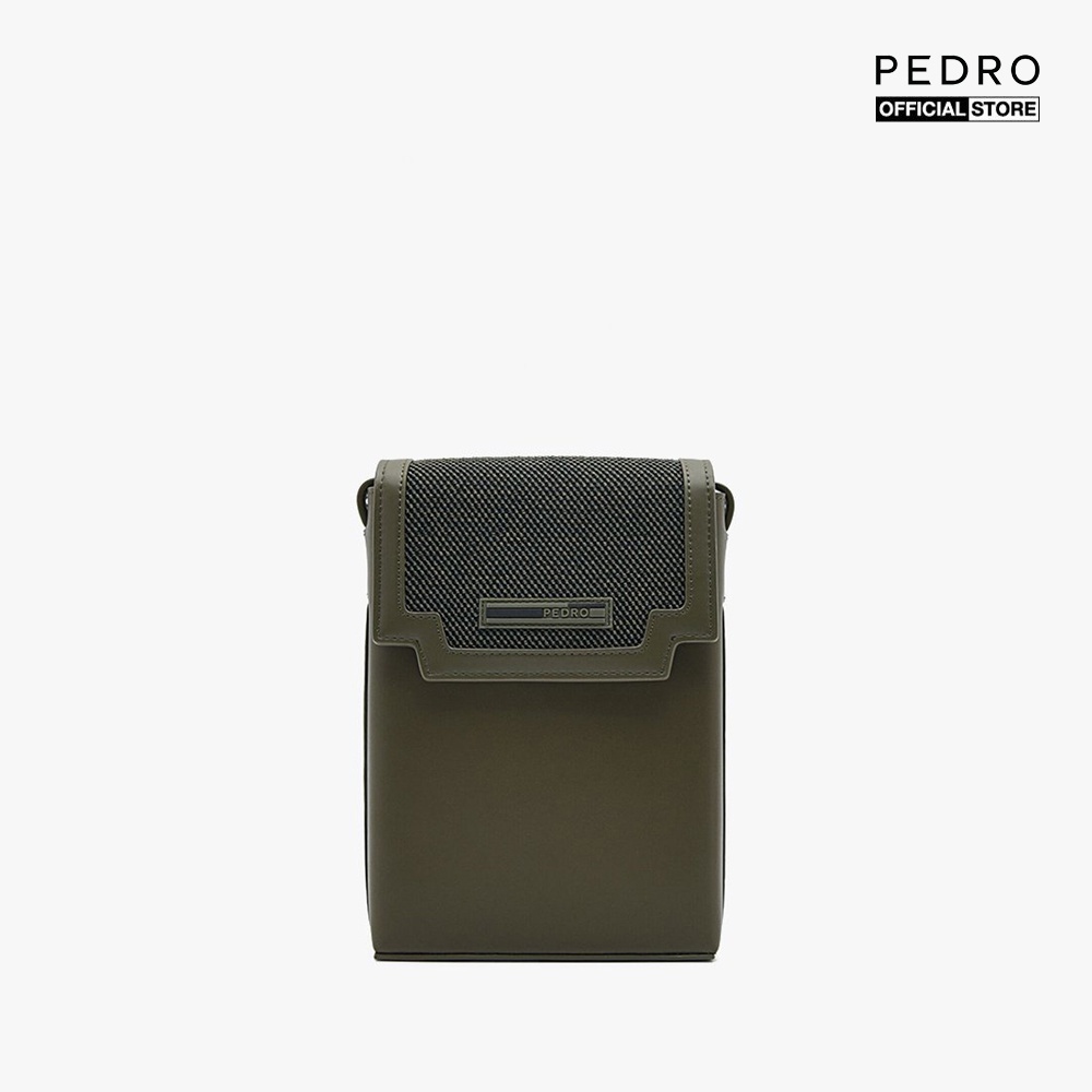 PEDRO - Túi đeo chéo nam phom chữ nhật nắp gập hiện đại PM4-95940030-64