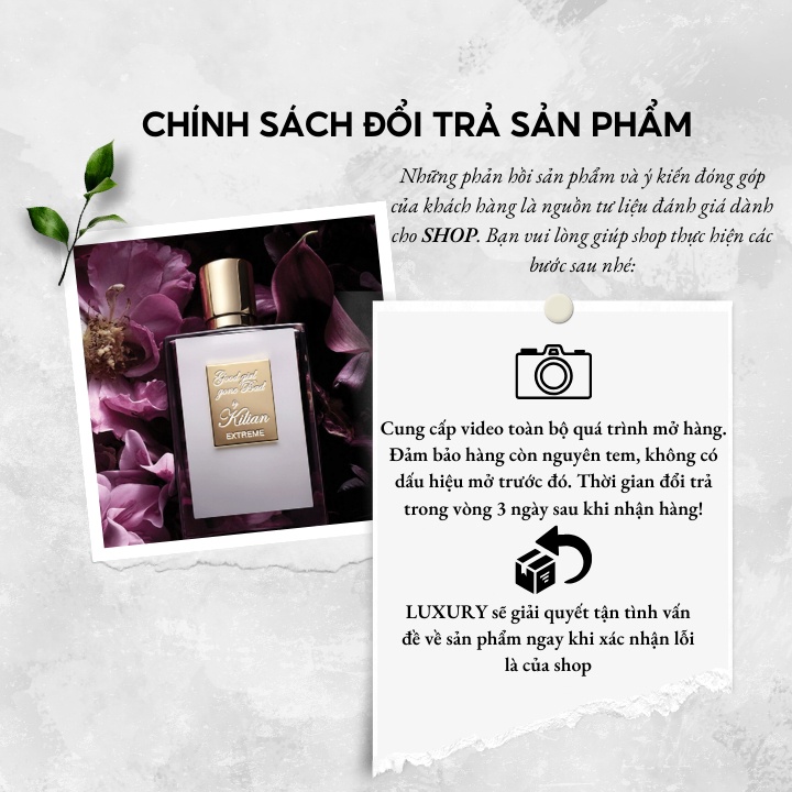 Nước Hoa Nữ Rắn Trắng Kilian Good Girl Gone Bad (rắn trắng)Nước Hoa Chiết Nữ 10ml mùi hương quyền lực sang trọng X