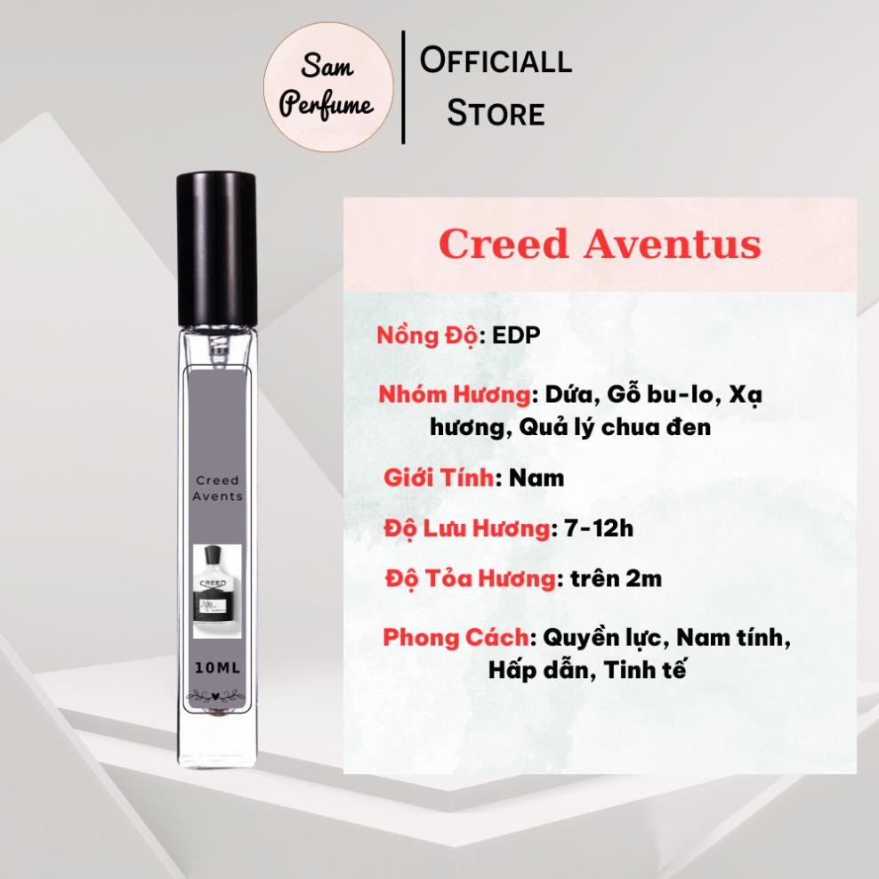 Nước Hoa Nam Creed Aventus Nước Hoa Nam Creed Aventus Chai Chiết 10Ml Nước