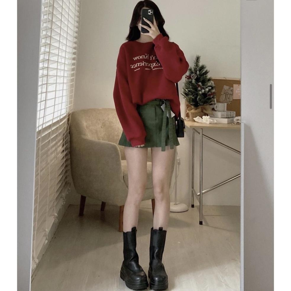 Áo sweater nỉ bông in chữ SwtCantKnow A25 ok abc xinh oki aa