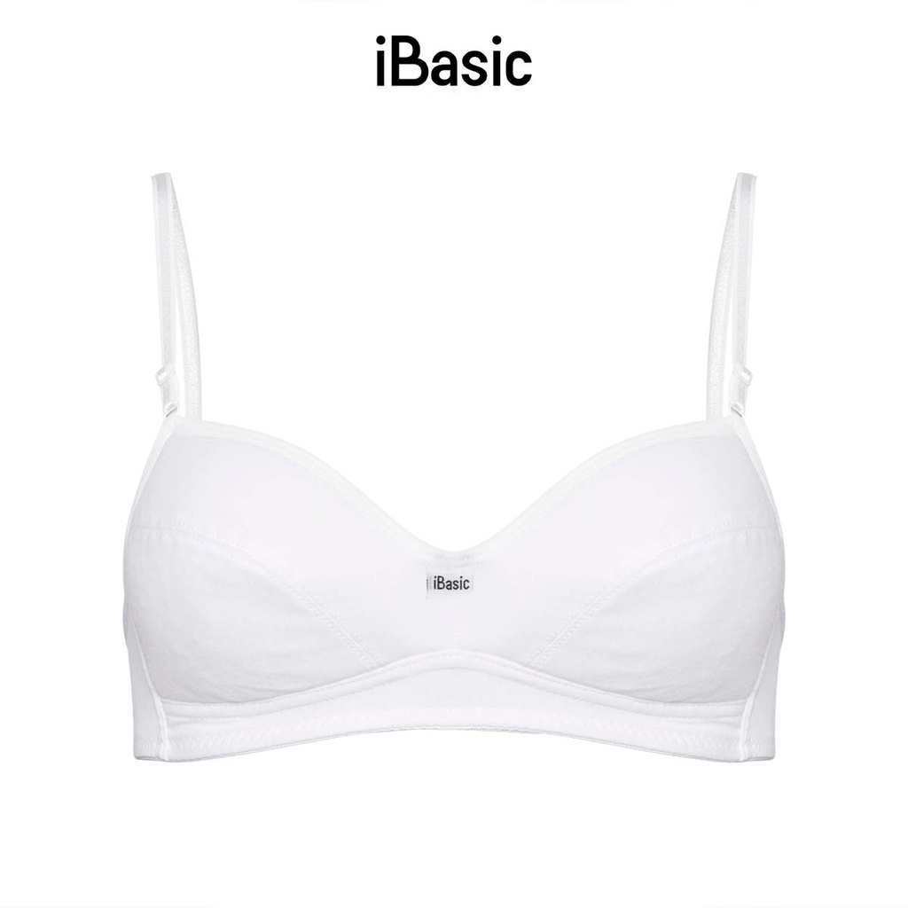 Pack 2 áo ngực không gọng không mút đệm cotton everyday iBasic BRAY035