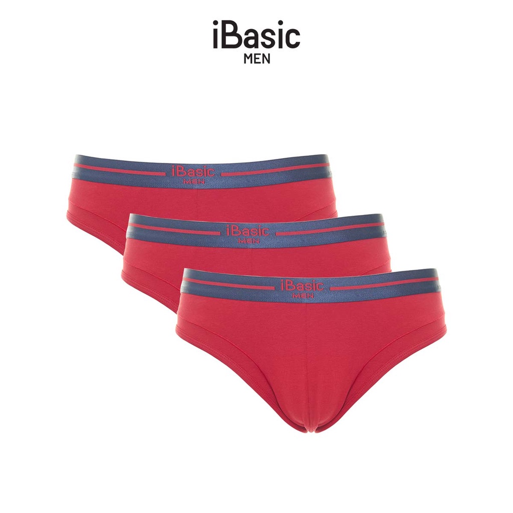 Combo 3 quần lót nam brief cotton USA iBasic PANM055