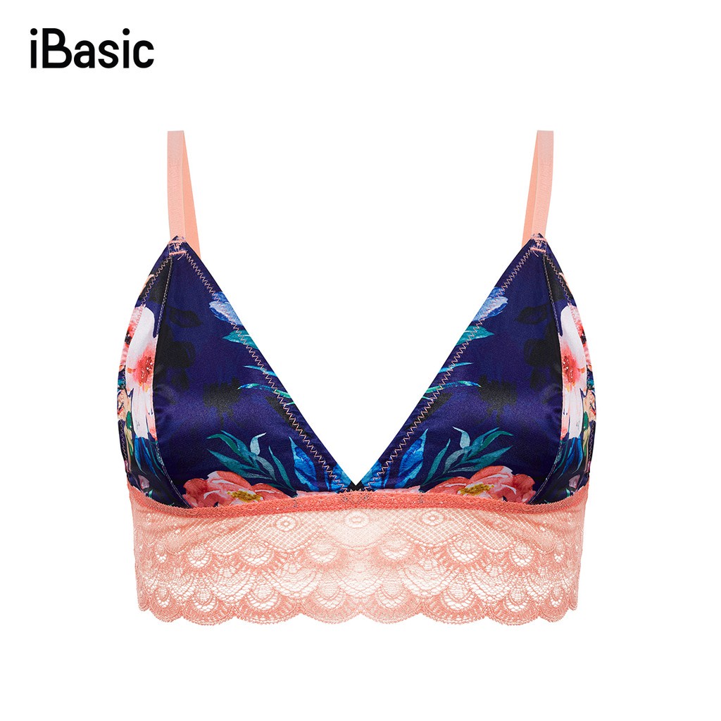 Áo bralette không gọng satin iBasic BRAY044