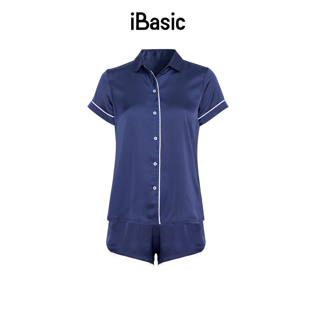 Đồ mặc nhà nữ satin iBasic HOMY003-1