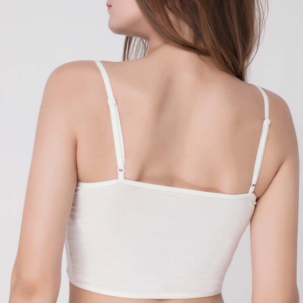 Áo lót hai dây cami croptop học sinh iBasic VA111