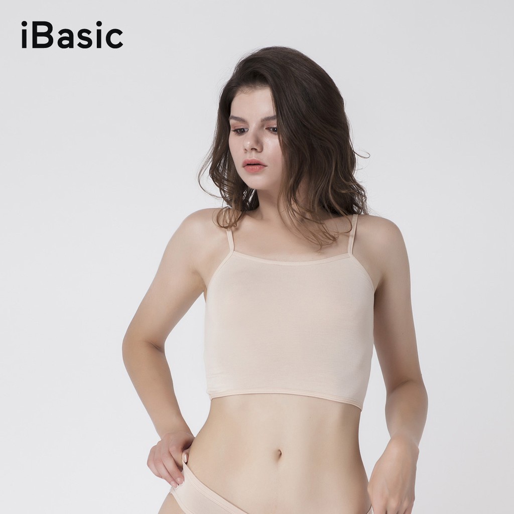 Áo lót hai dây cami croptop học sinh iBasic VA111