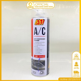 Bình xịt vệ sinh điều hòa ô tô - dung dịch vệ sinh giàn lạnh máy lạnh ô tô 3T