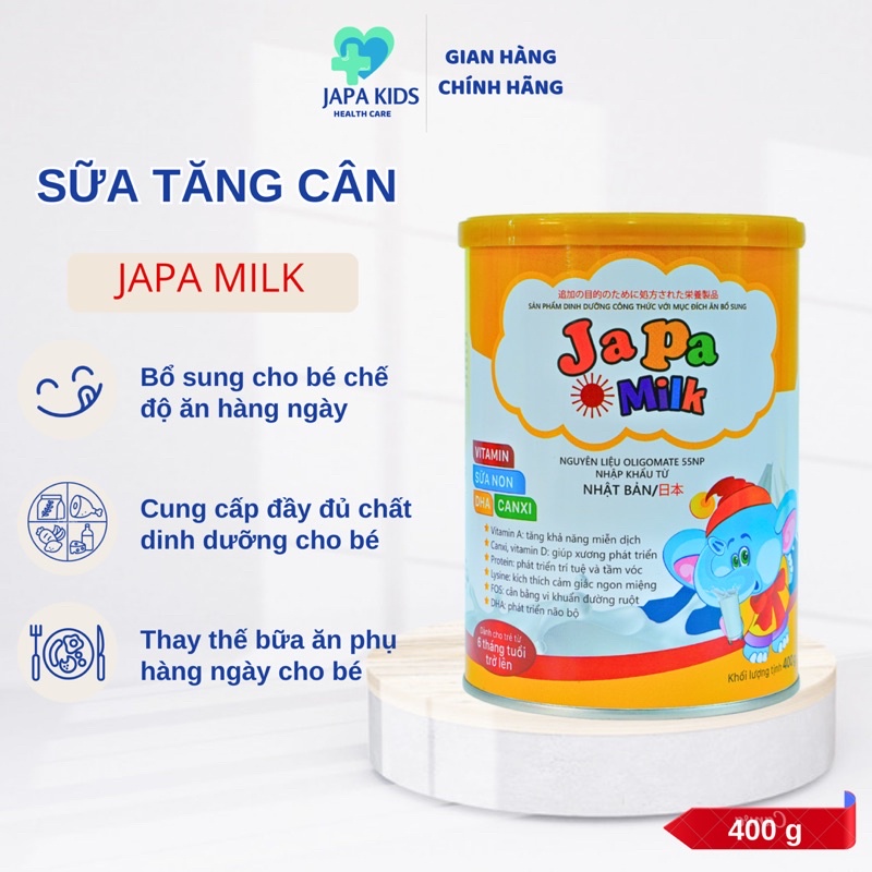 Sữa Bột Cho Bé Sữa Bột Cho Bé Tăng Cân Giúp Bé Tăng Đề Kháng Japa Milk Chăm Sóc Sức Khỏe Bé Chính Hãng