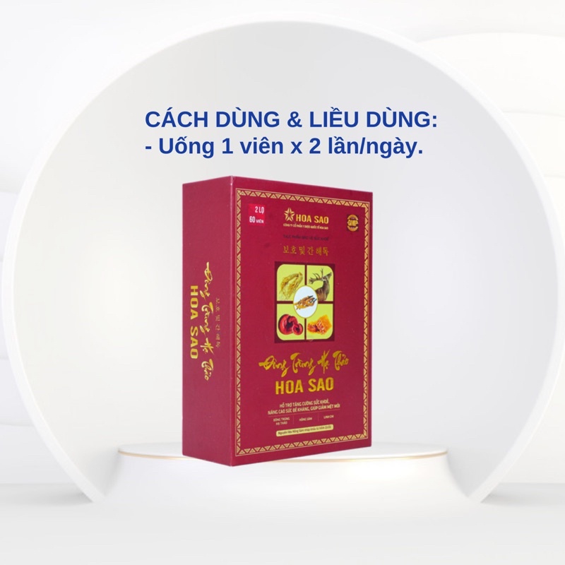 Viên Uống Bồi Bổ Sức Khỏe Đông Trùng Hạ Thảo Hoa Sao Bồi Bổ Cơ Thể Suy Nhược Tăng Tuần Hoàn Máu