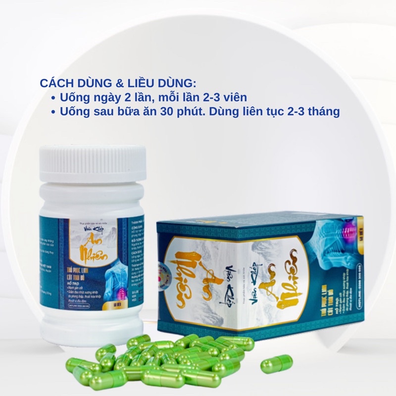 Viên Uống Xương Khớp An Nhiên Giảm Viêm Khớp Thoát Vị Đĩa Đệm Thoái Hóa Cột Sống Đau Thần Kinh Tọa Chính Hãng