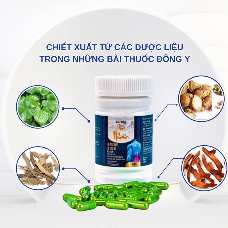 Viên Uống Xương Khớp An Nhiên Giảm Viêm Khớp Thoát Vị Đĩa Đệm Thoái Hóa Cột Sống Đau Thần Kinh Tọa Chính Hãng