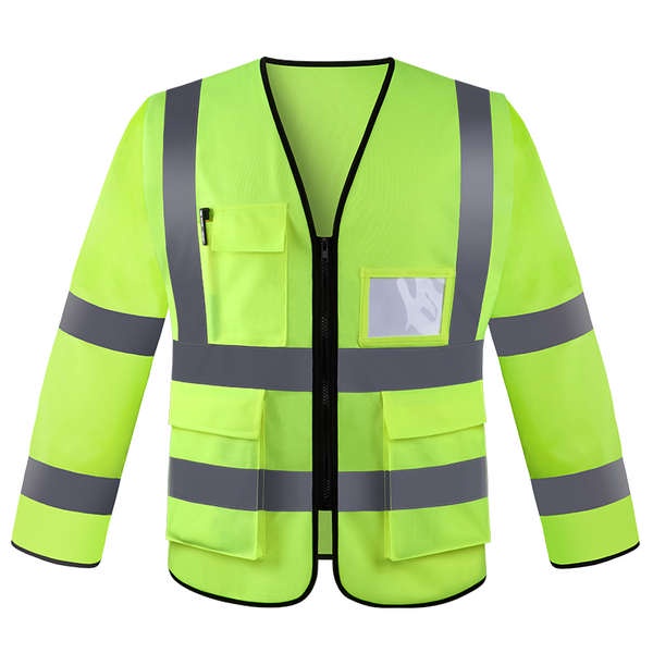 Áo Bảo Hộ Lao Động Dạ Quang Tay Dài Có Đệm Lót Trong Xe Hơi