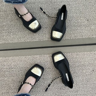 Giày Da Đế Dày Thời Trang Dành Cho Nữ