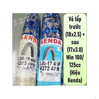 Vỏ lốp trước 18x2.50 & sau 17x3.0 win 100/ 125cc .