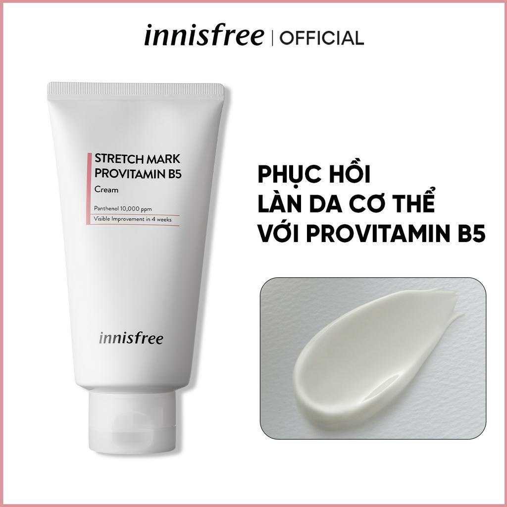 Kem dưỡng cải thiện vết rạn với Vitamin B5 INNISFREE Stretch Mark Provitamin B5 Cream 150 mL