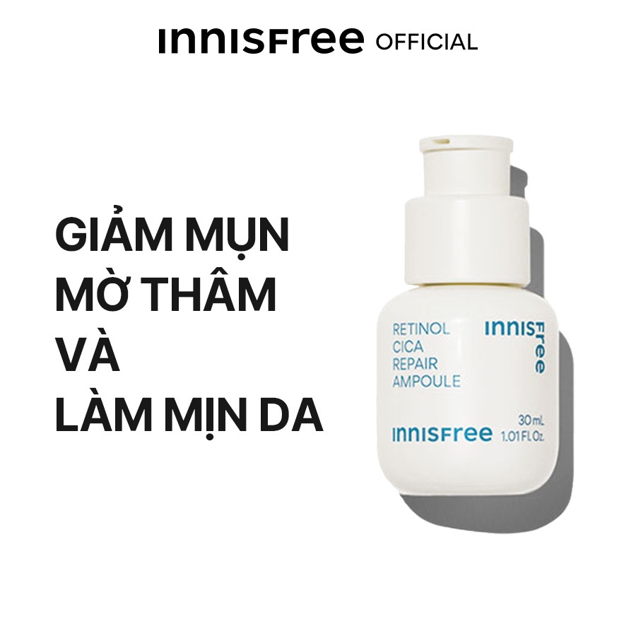 [Mã COSINNIJ - 8% đơn 250K] Tinh chất dưỡng phục hồi da innisfree Retinol Cica Repair Ampoule 30 mL (New2023)