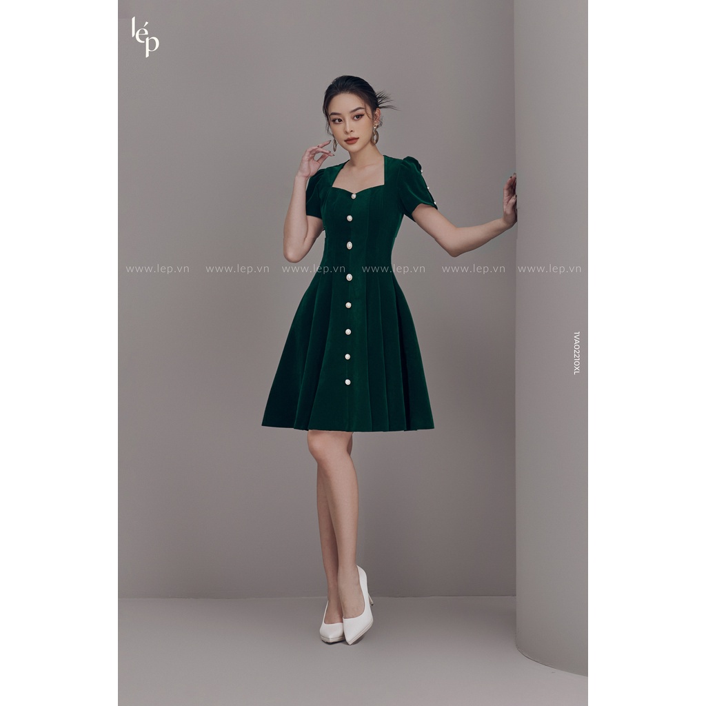 Váy nhung cổ nữ hoàng Lep' 1VA02210XL