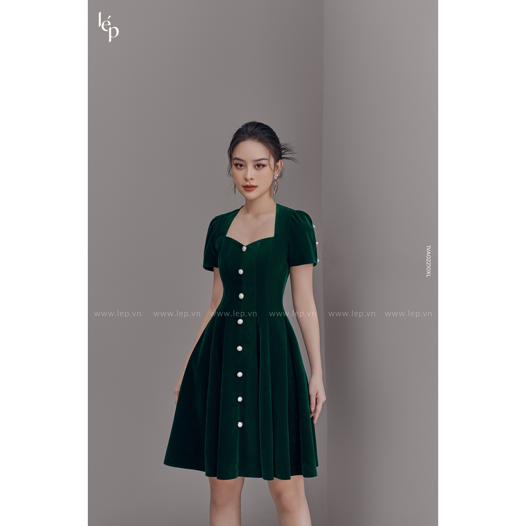 Váy nhung cổ nữ hoàng Lep' 1VA02210XL