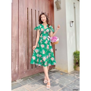 Váy cổ v đôi cá 1va956xl lep'