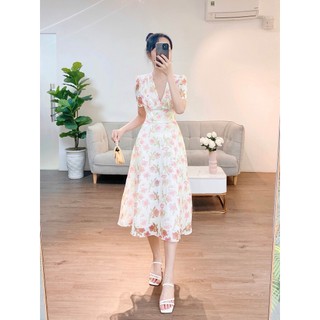 Váy hoa dúm ngực 1va01501tr lep'
