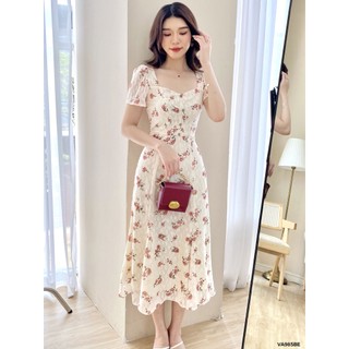 Váy cổ vuông đuôi cá 1va985be lep'