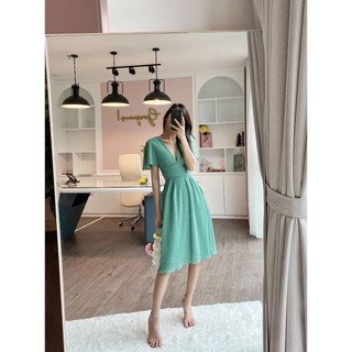Váy cổ v rập ly_1va1035xl_lep'
