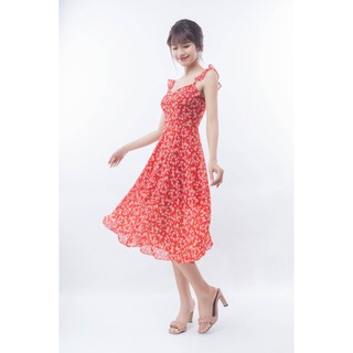Váy tay cánh tiên đan lưng_1VA781DO_Lep'