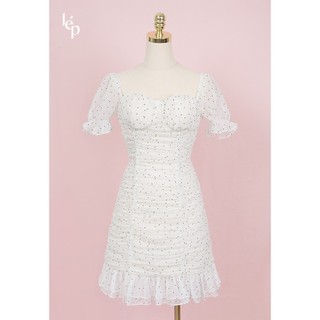 Váy cúp ngực nhún bèo_1VA573TR_Lep'