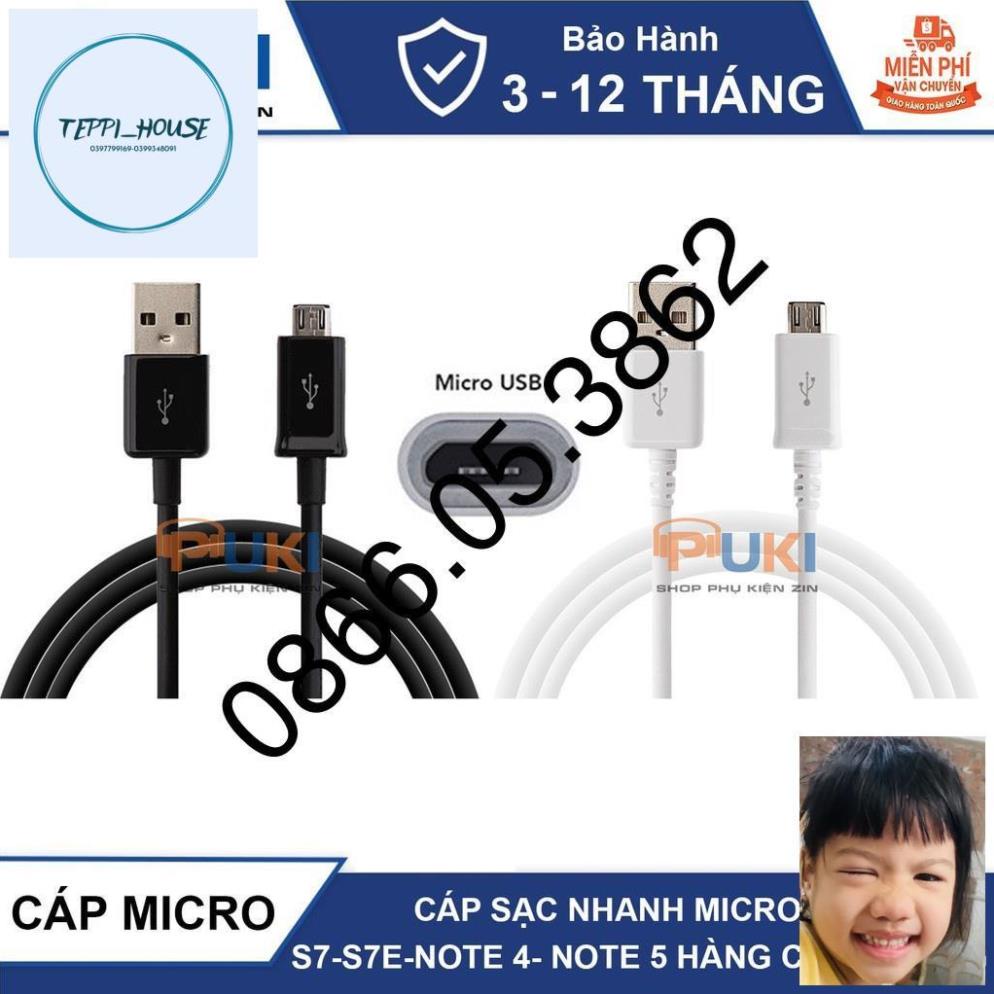 Cáp Sạc MICRO USB Chính Hãng SamSung S7/S7E/NOTE4/NOTE5/S6/S5/S4/S3