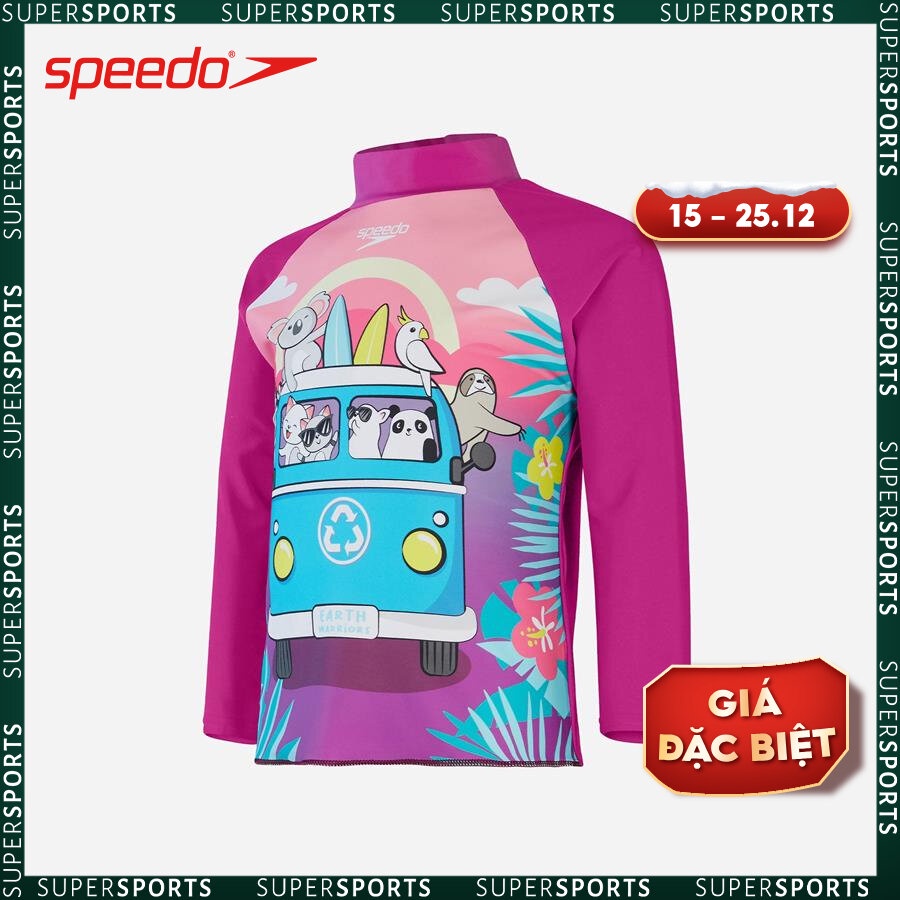 Áo bơi chống nắng bé gái Speedo Pt Diphem Rash Top - 8-1350115151