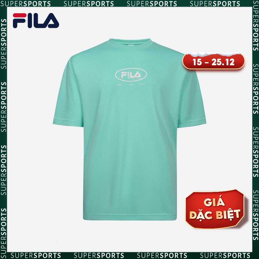 Áo thun tay ngắn thời trang unisex Fila - FW2RSF2075X-CBL