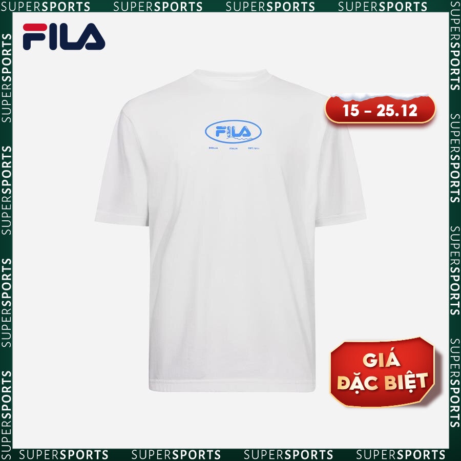 Áo thun tay ngắn thời trang unisex Fila - FW2RSF2075X-WHI