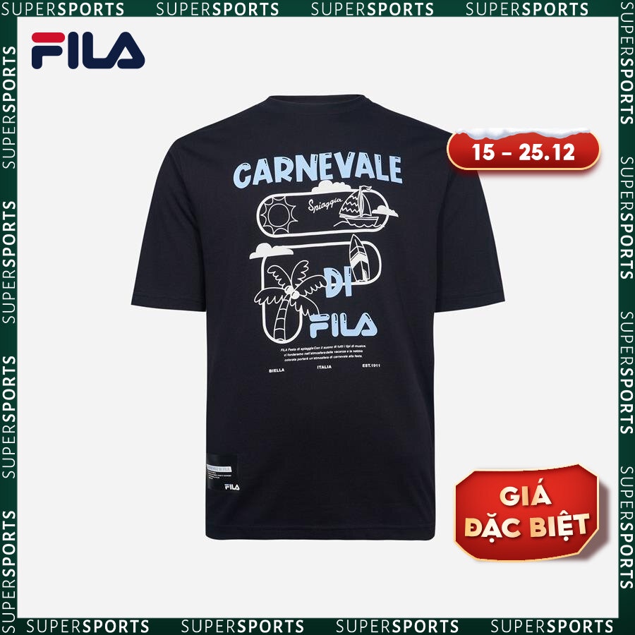 Áo thun tay ngắn thời trang unisex Fila - FW2RSF2076X-BLK