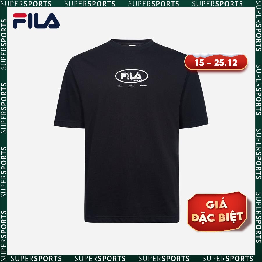 Áo thun tay ngắn thời trang unisex Fila - FW2RSF2075X-BLK