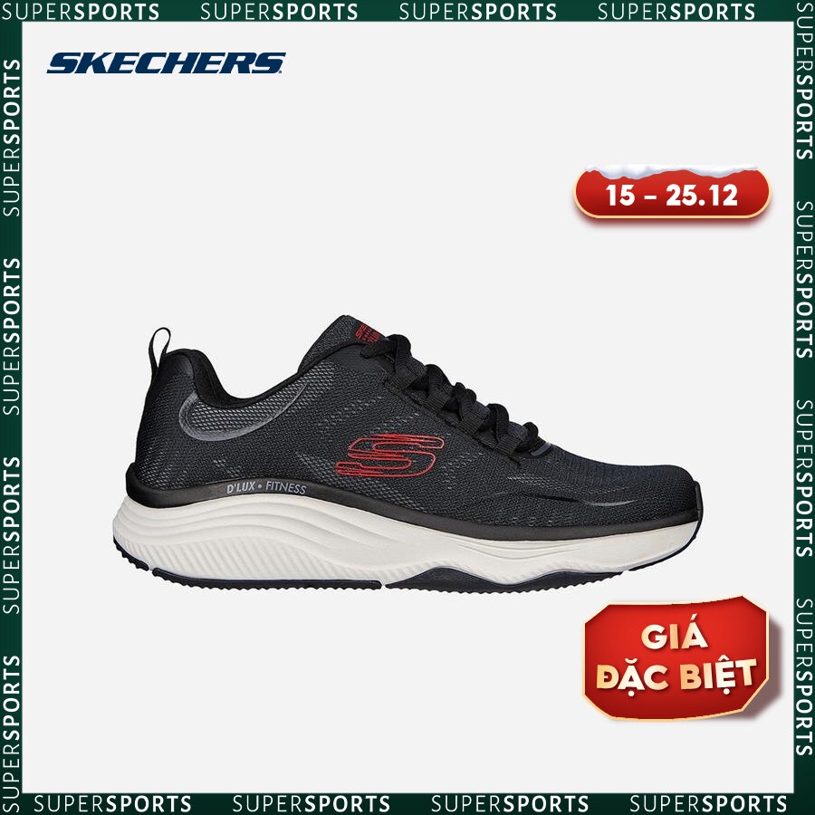 Giày sneakers nam Skechers D'Lux Fitness - 232615-BKRD