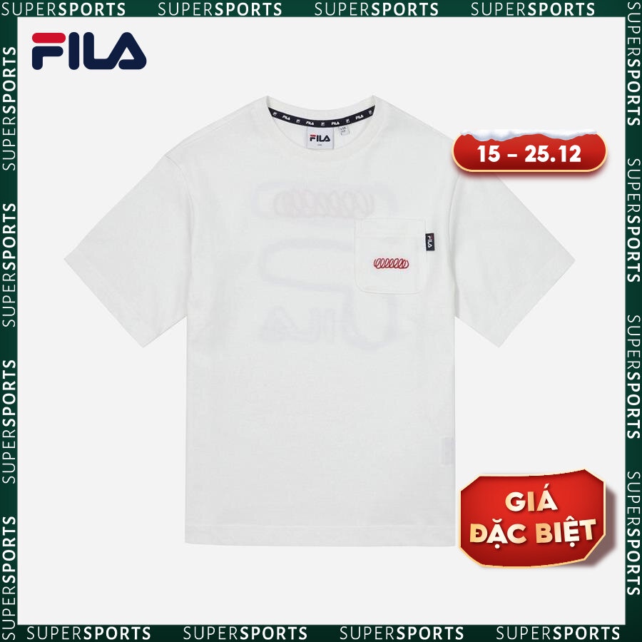 Áo thun tay ngắn thời trang trẻ em Fila Heritage Logo - FK2RSF2205X-OWH