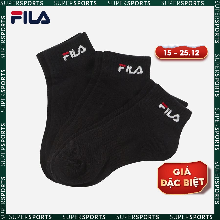 Vớ thời trang unisex Fila 3Pairs - FS3SCE6372X-BLK
